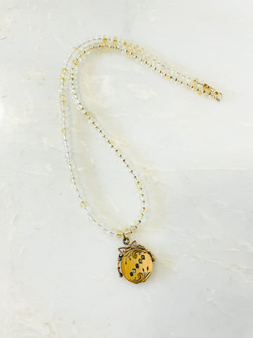 citrine necklace