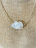 single white baroque pearl necklace 