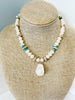 turquoise and pearl necklace 