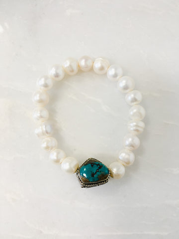 Pearls and Turquoise