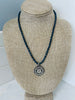 blue necklace