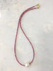 pink necklace